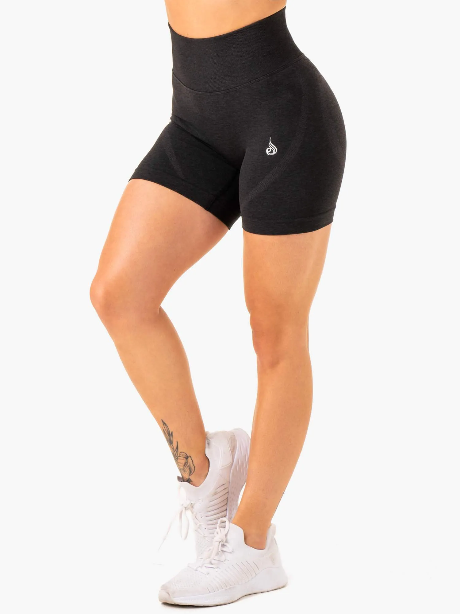 Staples Seamless Shorts - Black Marl sold by Ryderwear product image thumbnail 3
