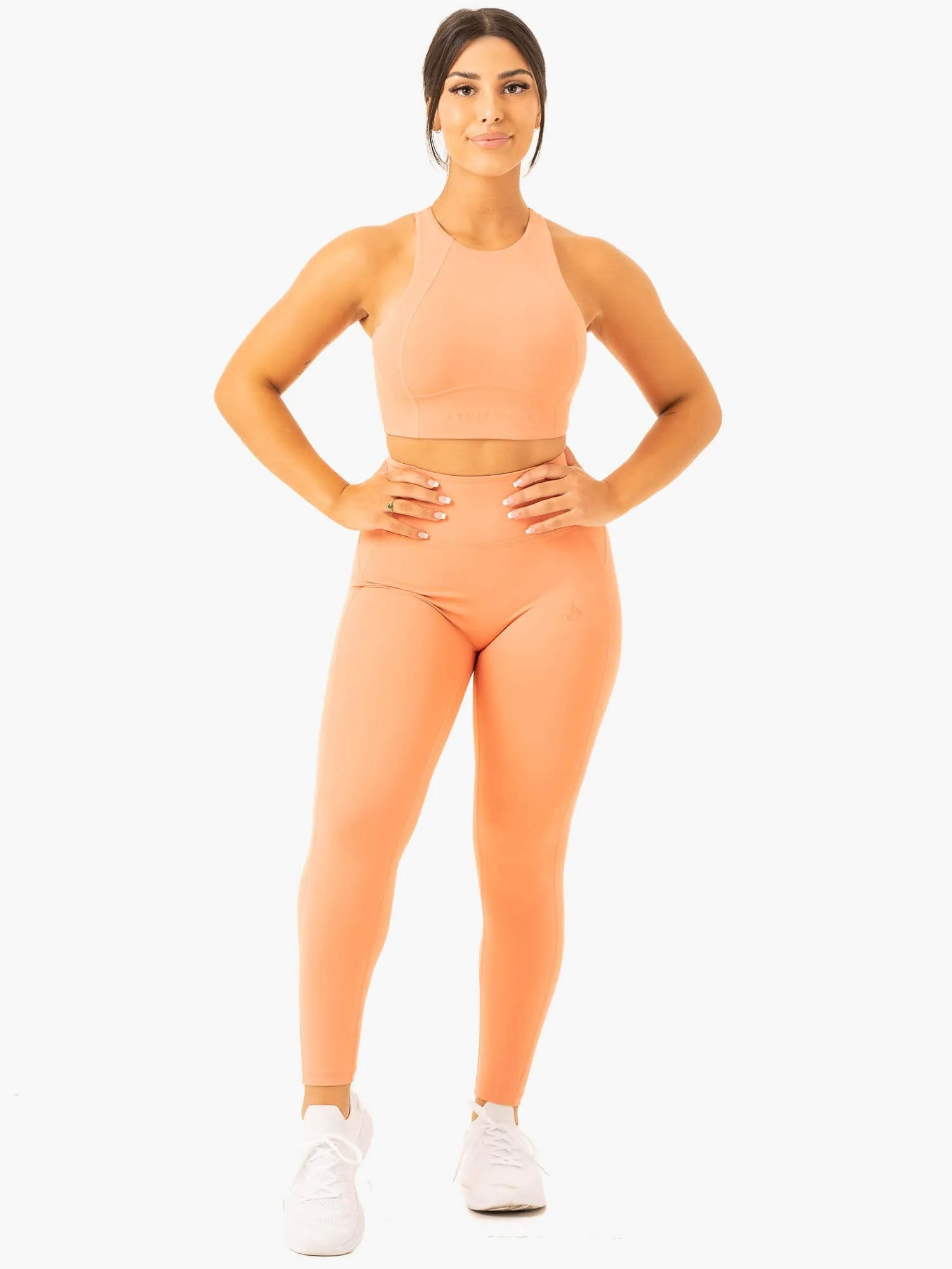 NKD Frame Long Line Sports Bra - Terracotta sold by Ryderwear product image thumbnail 5