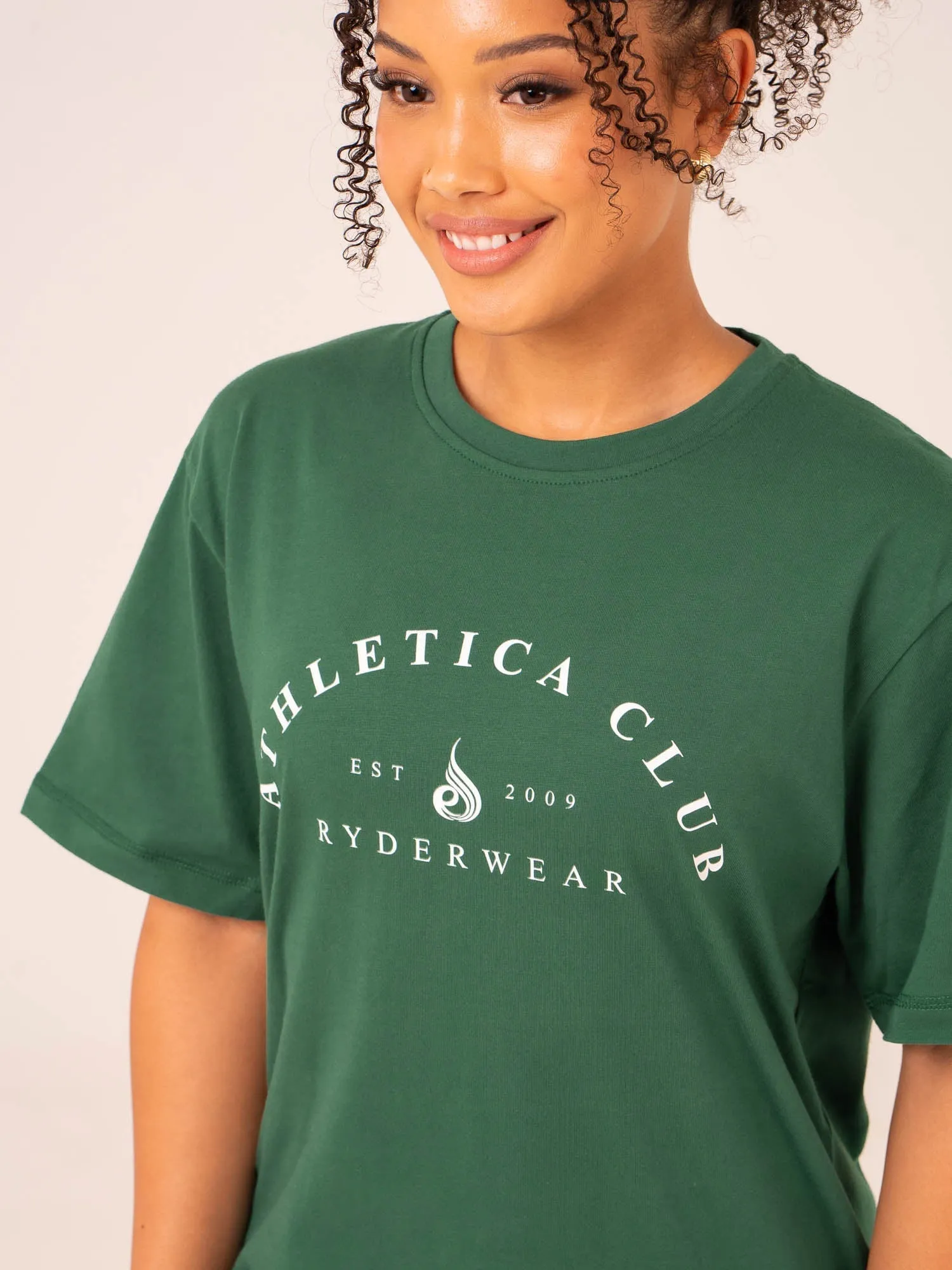 Tempo Oversized T-Shirt - College Green sold by Ryderwear product image thumbnail 2