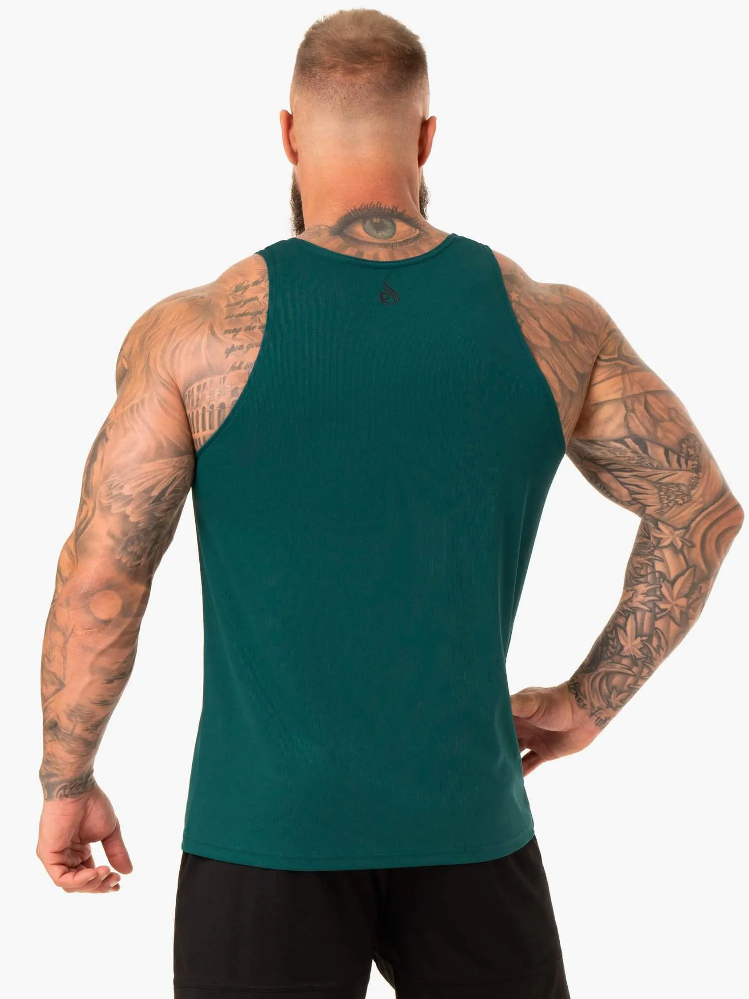 Heighten Mesh Regular Tank - Emerald sold by Ryderwear product image thumbnail 2