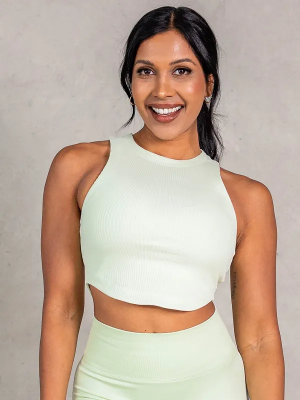 Stride Rib Tank - Matcha sold by Ryderwear