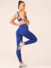 Momentum Cross Over Scrunch Leggings - Cobalt sold by Ryderwear