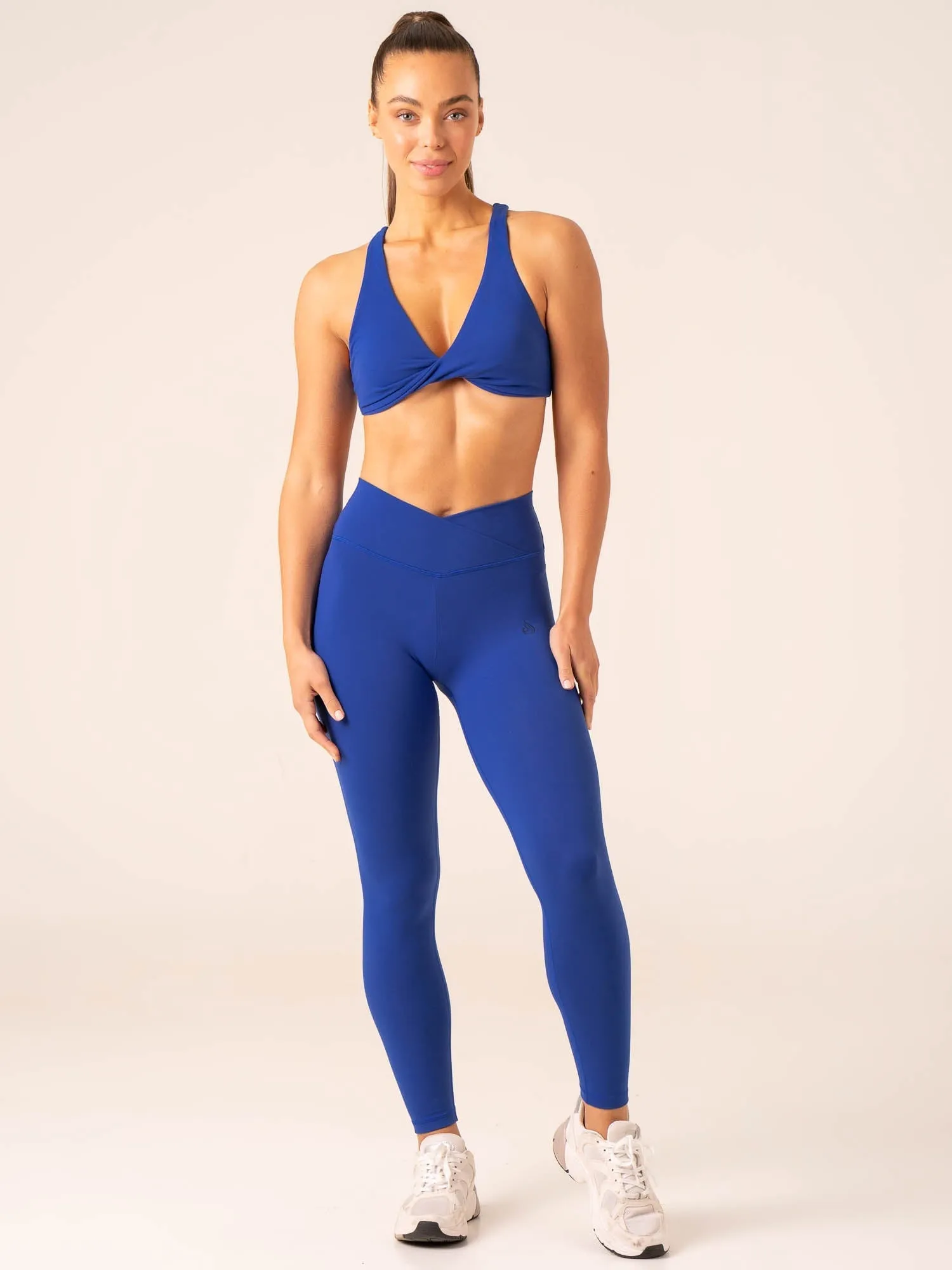 Momentum Cross Over Scrunch Leggings - Cobalt sold by Ryderwear product image thumbnail 2