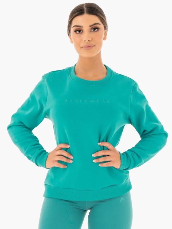 Motion Oversized Sweater - Teal sold by Ryderwear