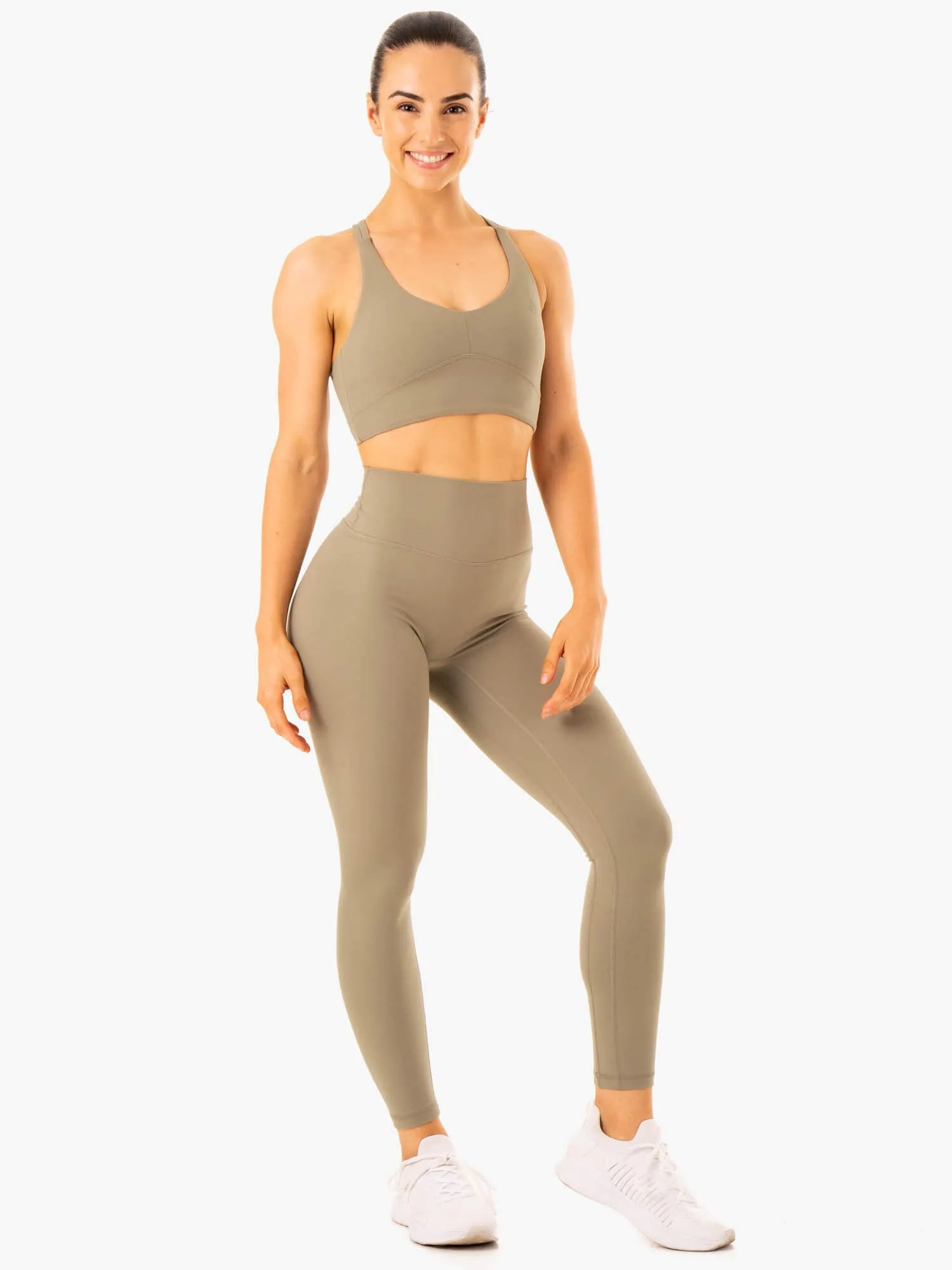 NKD Refine Sports Bra - Khaki sold by Ryderwear product image thumbnail 4