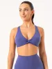 NKD Knot Sports Bra - Indigo sold by Ryderwear