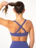 NKD Knot Sports Bra - Indigo sold by Ryderwear
