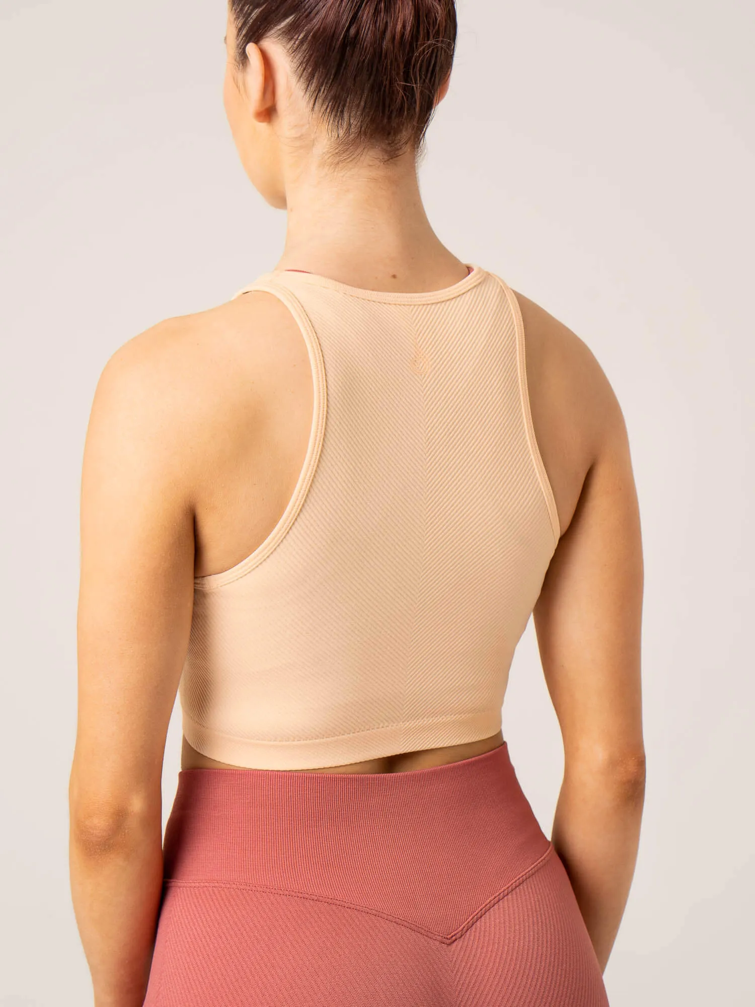 Circuit Rib Seamless Tank - Peach Sorbet sold by Ryderwear product image thumbnail 2