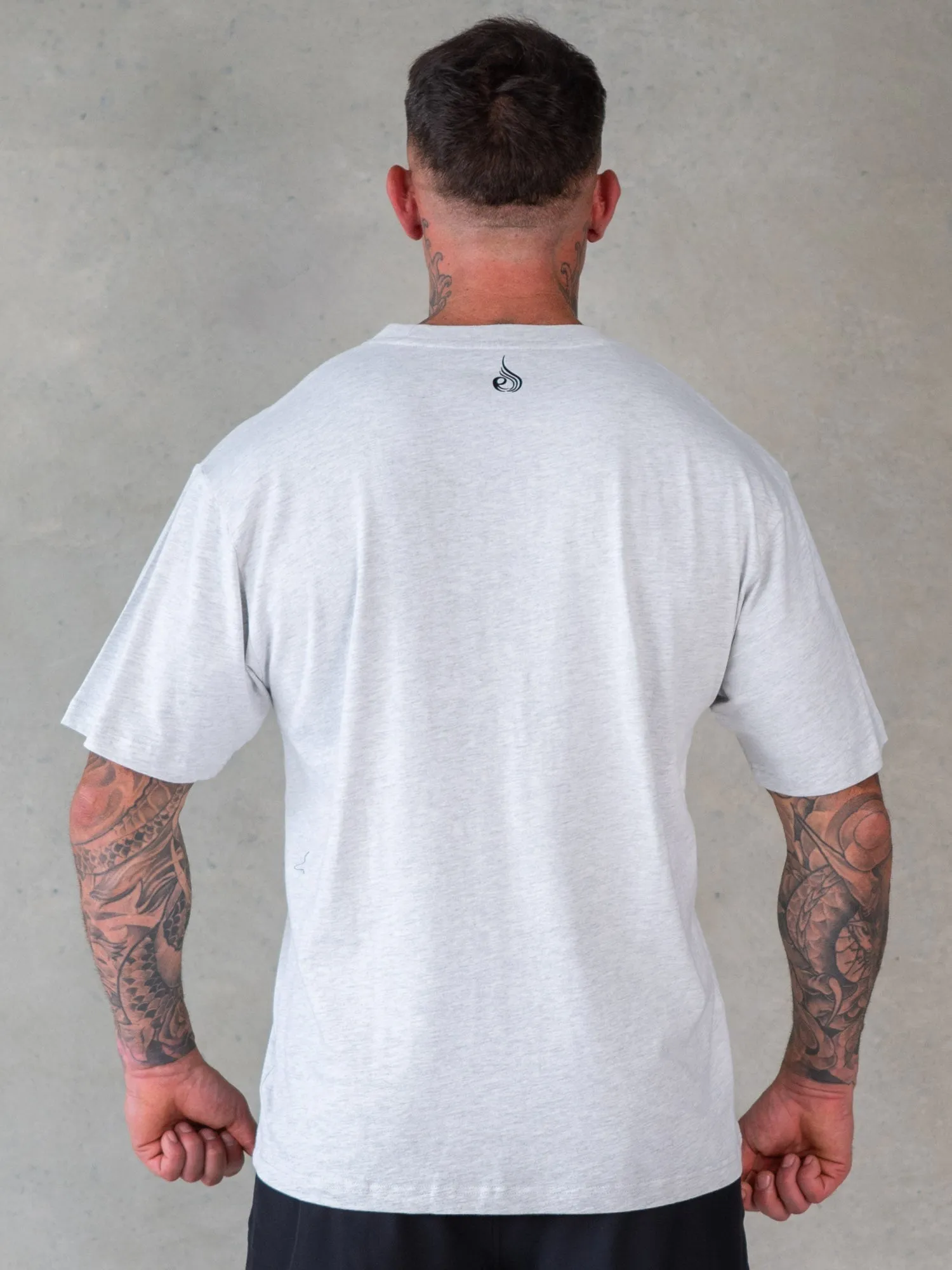 You vs You Oversized T-Shirt - Snow Marl sold by Ryderwear product image thumbnail 3