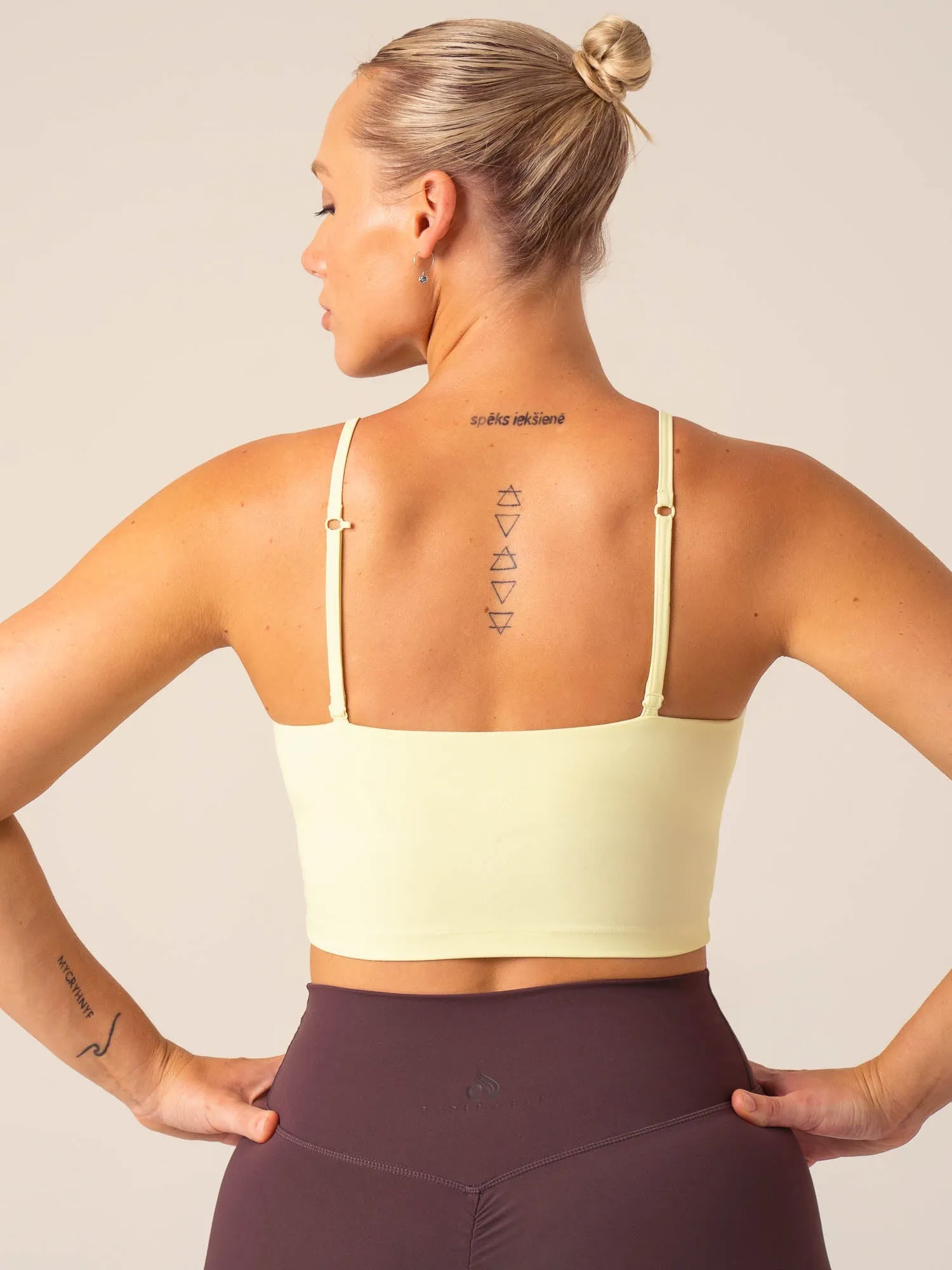 NKD Embody Tank Bra - Lemon sold by Ryderwear product image thumbnail 4