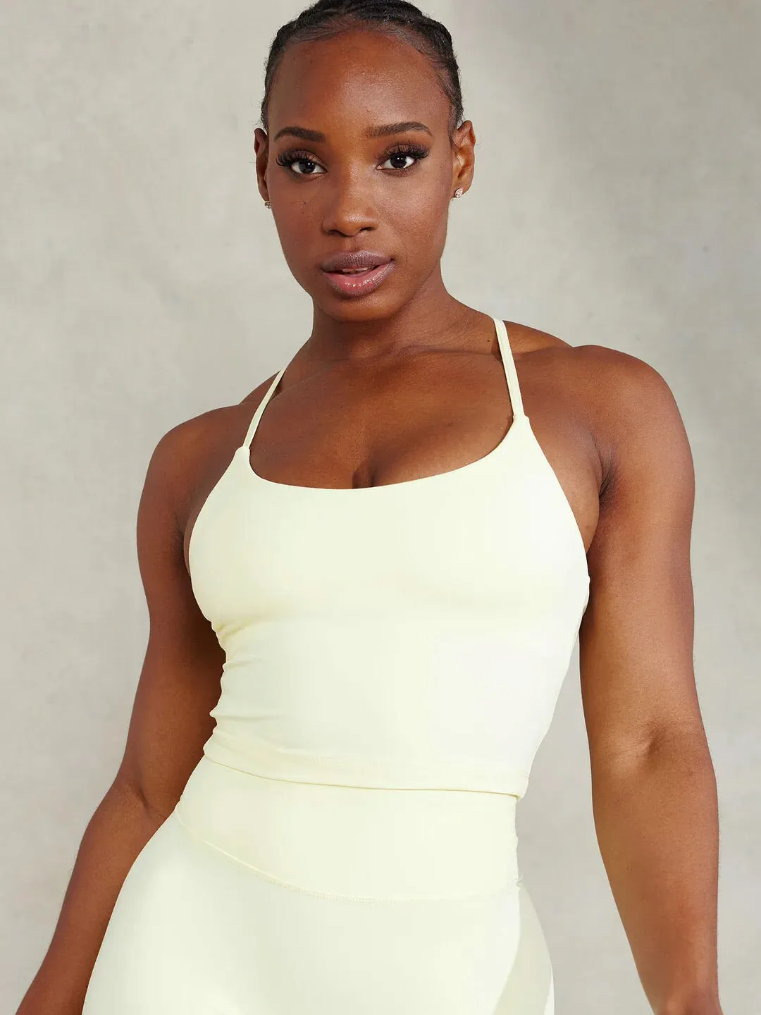 NKD Embody Tank Bra - Lemon sold by Ryderwear