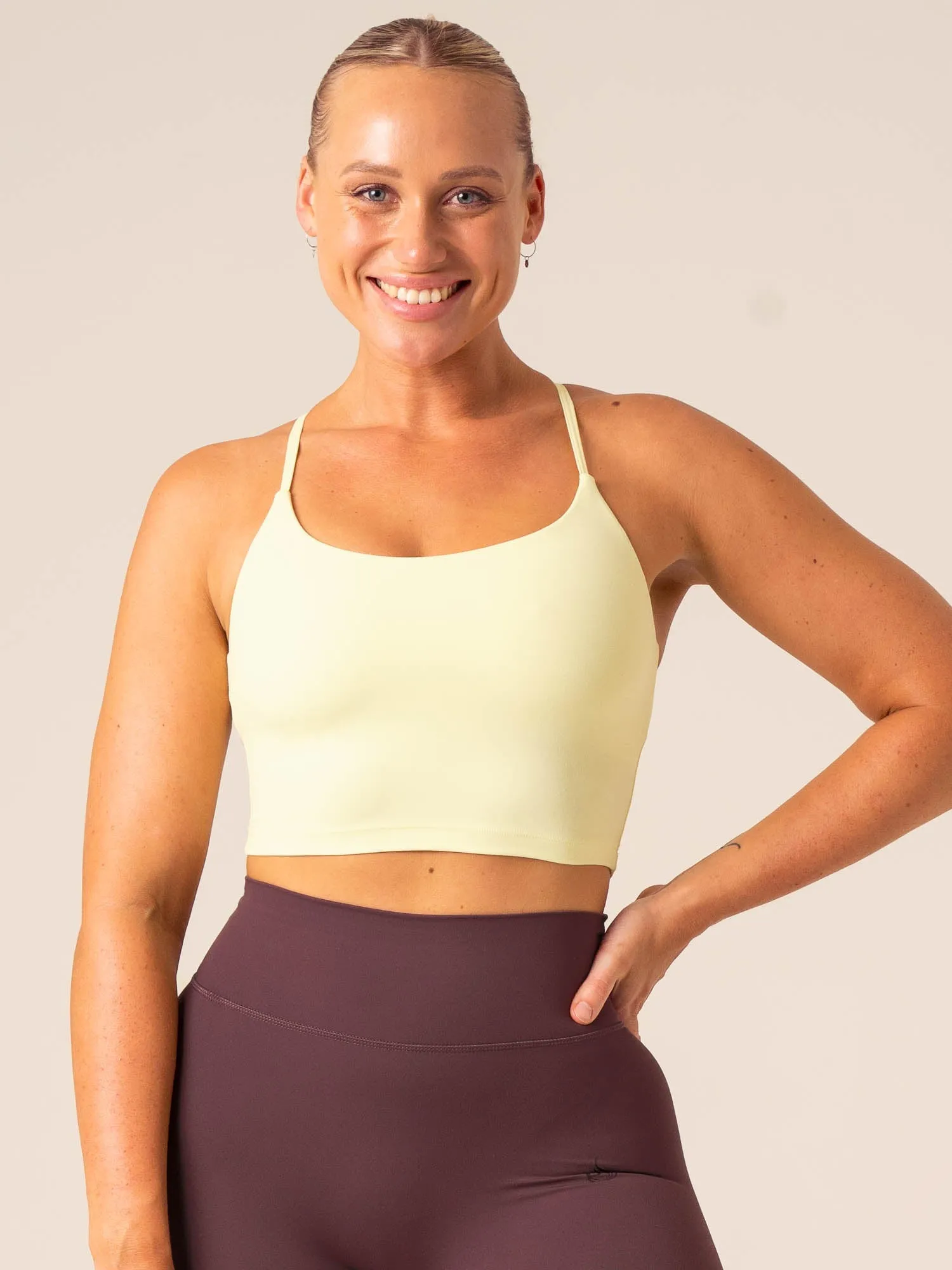 NKD Embody Tank Bra - Lemon sold by Ryderwear product image thumbnail 3