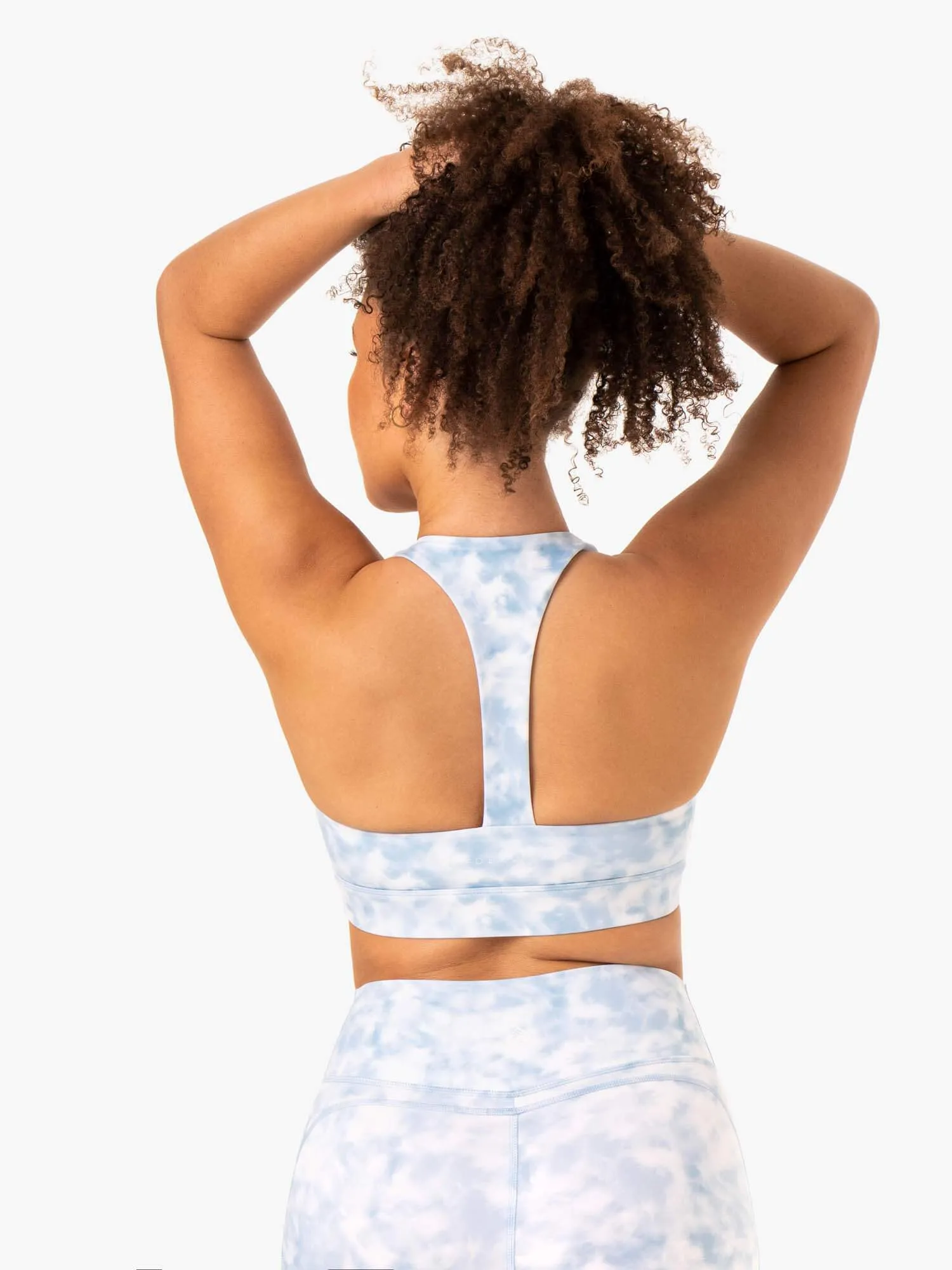 Tie Dye Sports Bra - Steel Blue Tie Dye sold by Ryderwear product image thumbnail 2