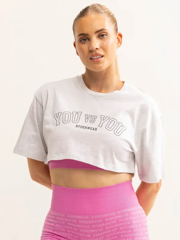 You vs You T-Shirt - Snow Marl sold by Ryderwear