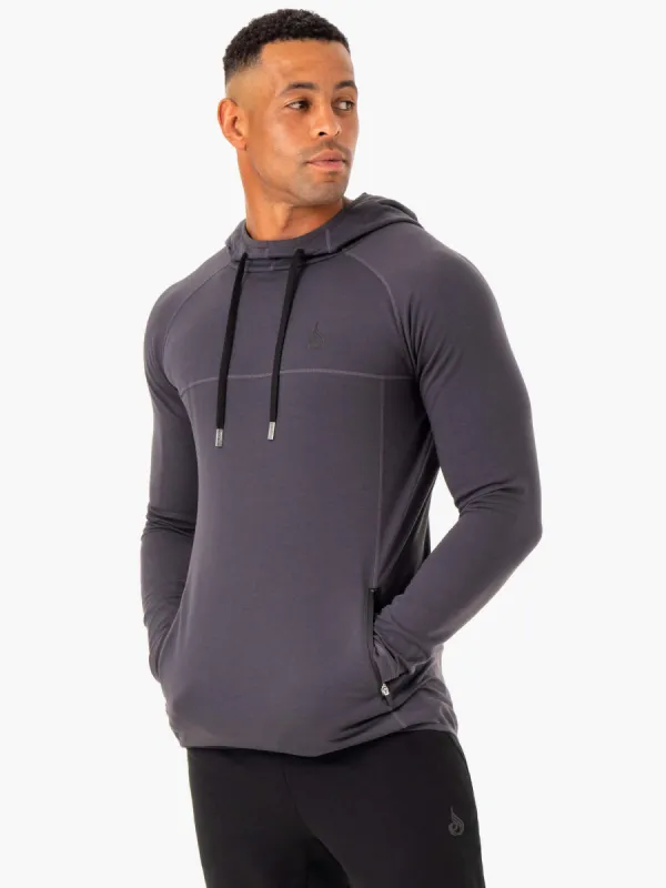 Optimal Pullover Hoodie - Charcoal sold by Ryderwear
