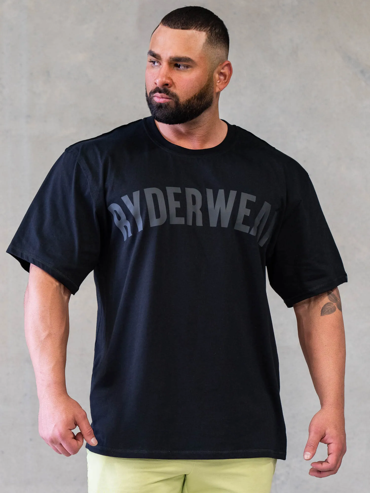 Force Oversized T-Shirt - Black sold by Ryderwear