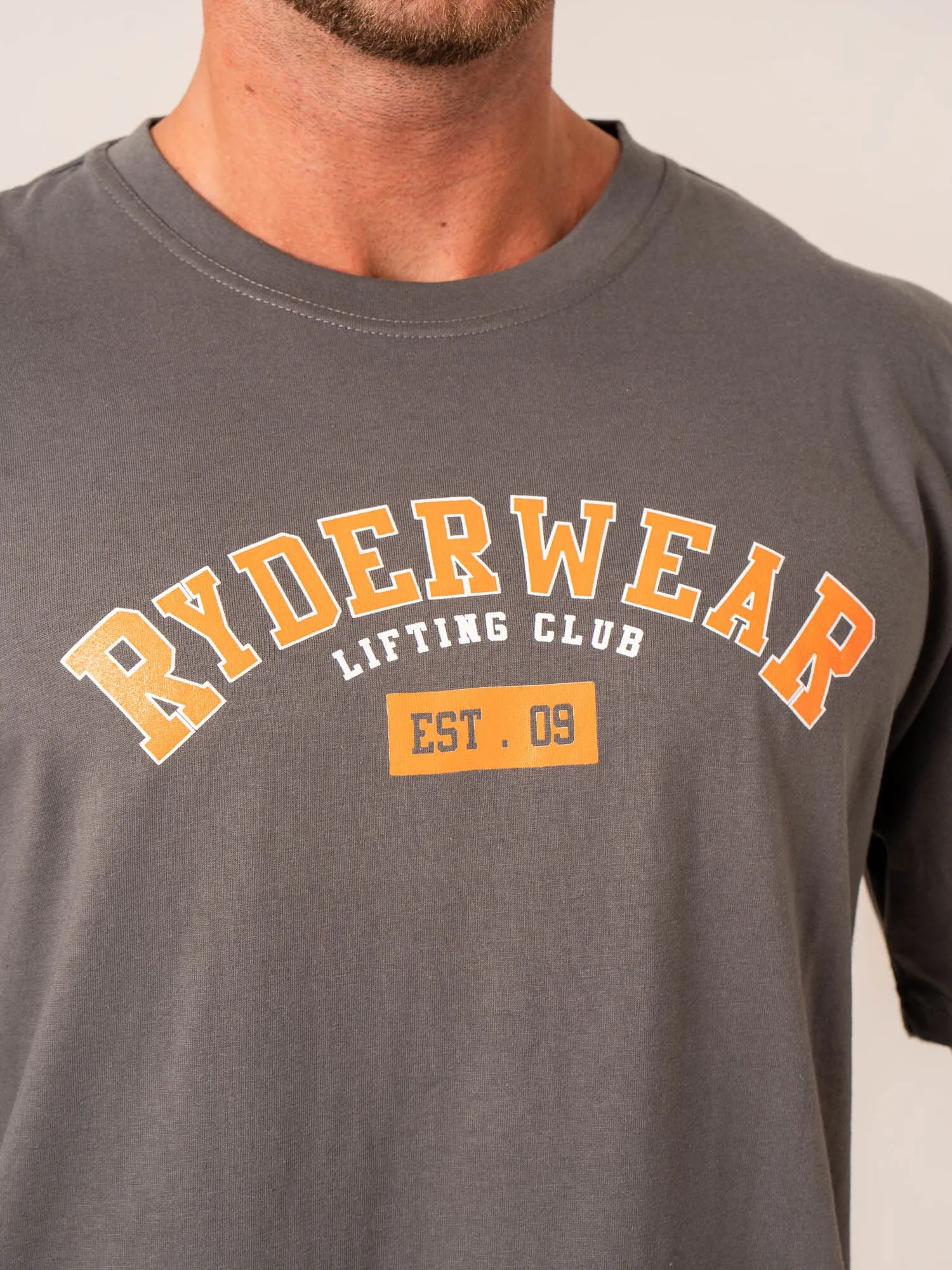 Varsity Oversized T-Shirt - Charcoal sold by Ryderwear product image thumbnail 2