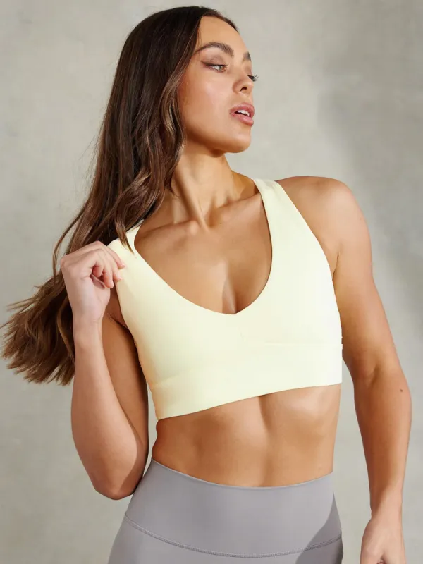 NKD Embody Sports Bra - Lemon sold by Ryderwear
