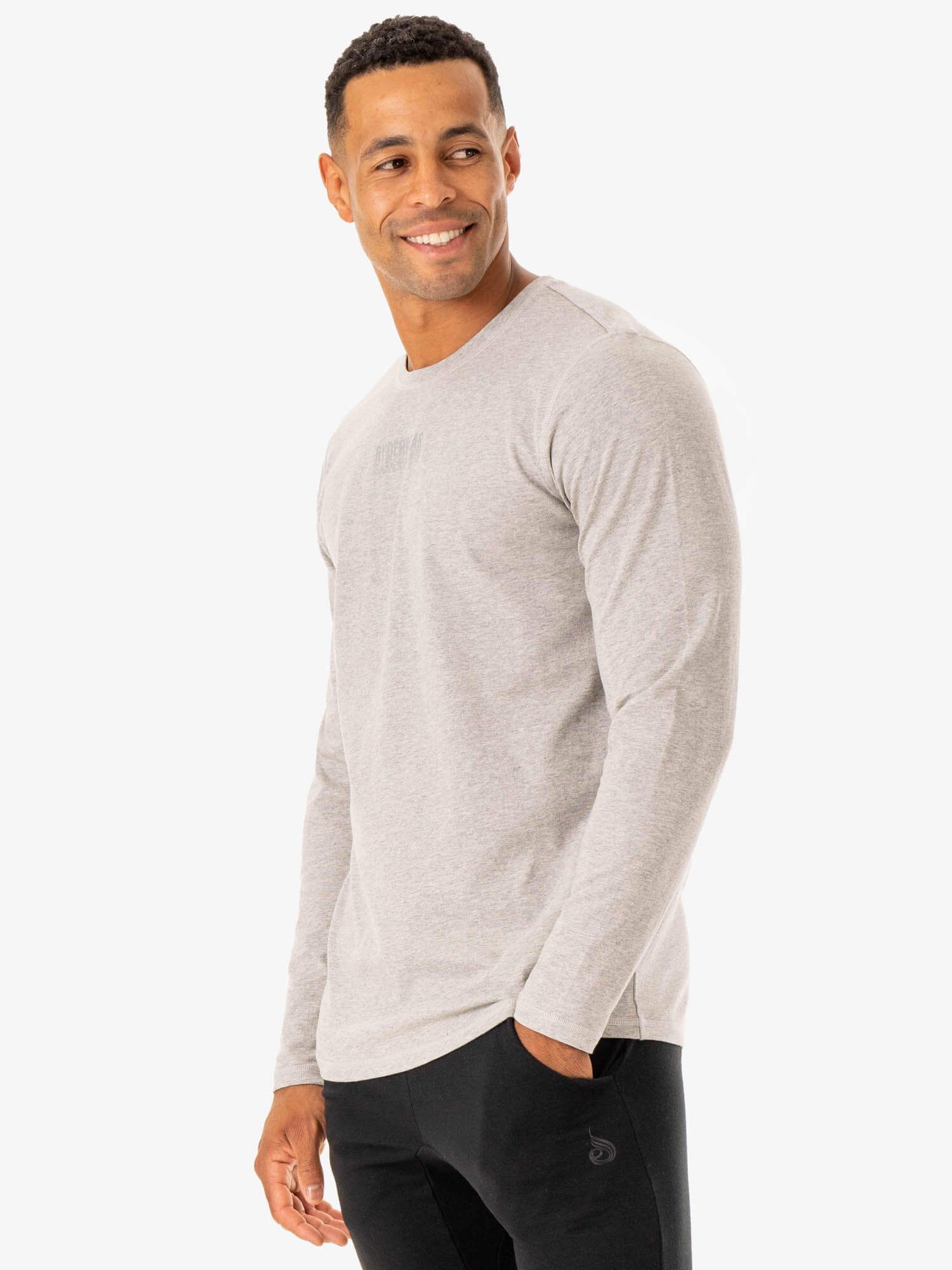 Limitless Long Sleeve T-Shirt - Grey Marl sold by Ryderwear product image thumbnail 3