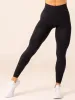 Honeycomb Scrunch Seamless Leggings - Black sold by Ryderwear