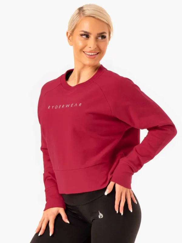 Motion Sweater - Wine Red sold by Ryderwear