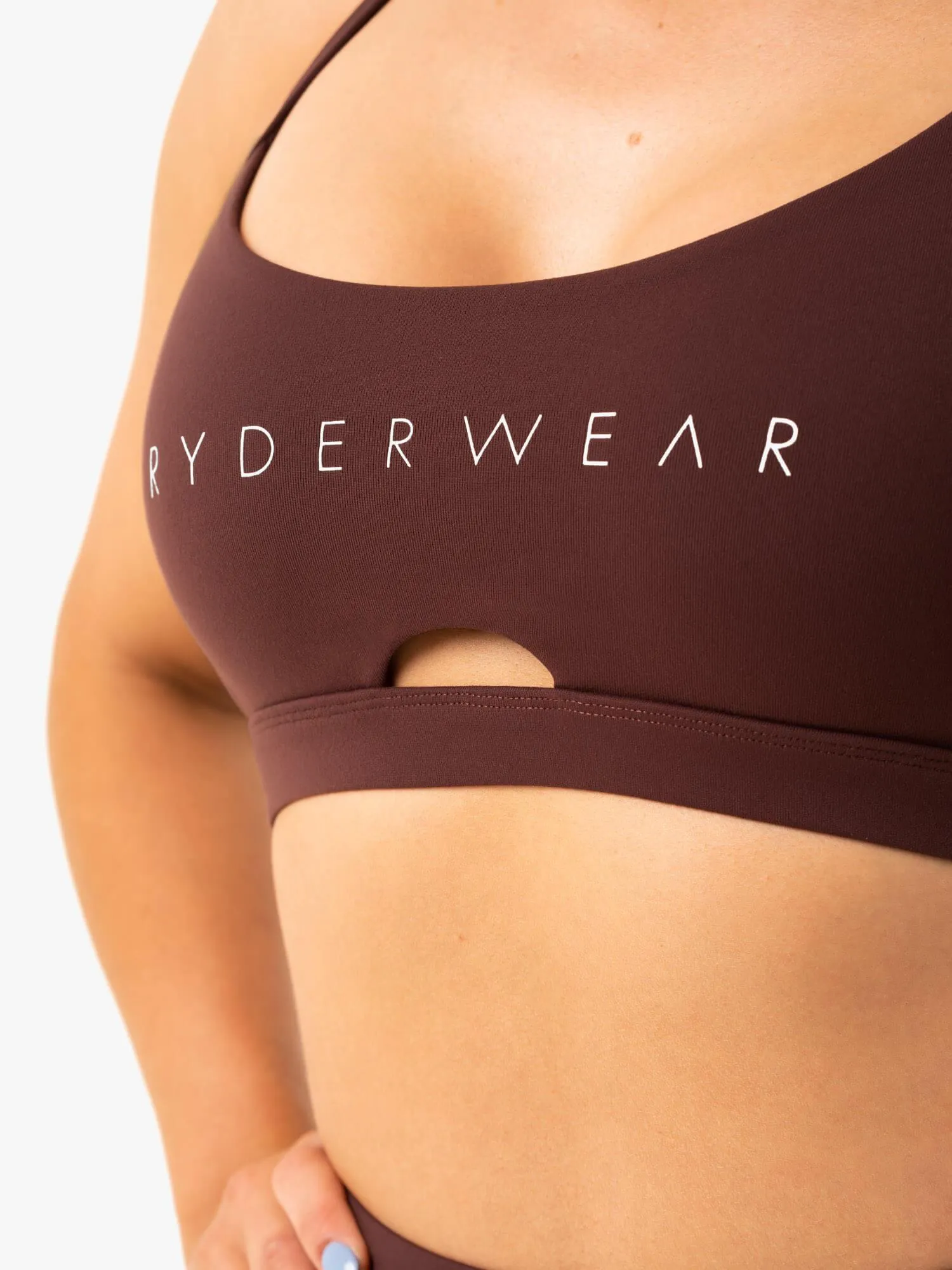Staples Sports Bra - Chocolate sold by Ryderwear product image thumbnail 3