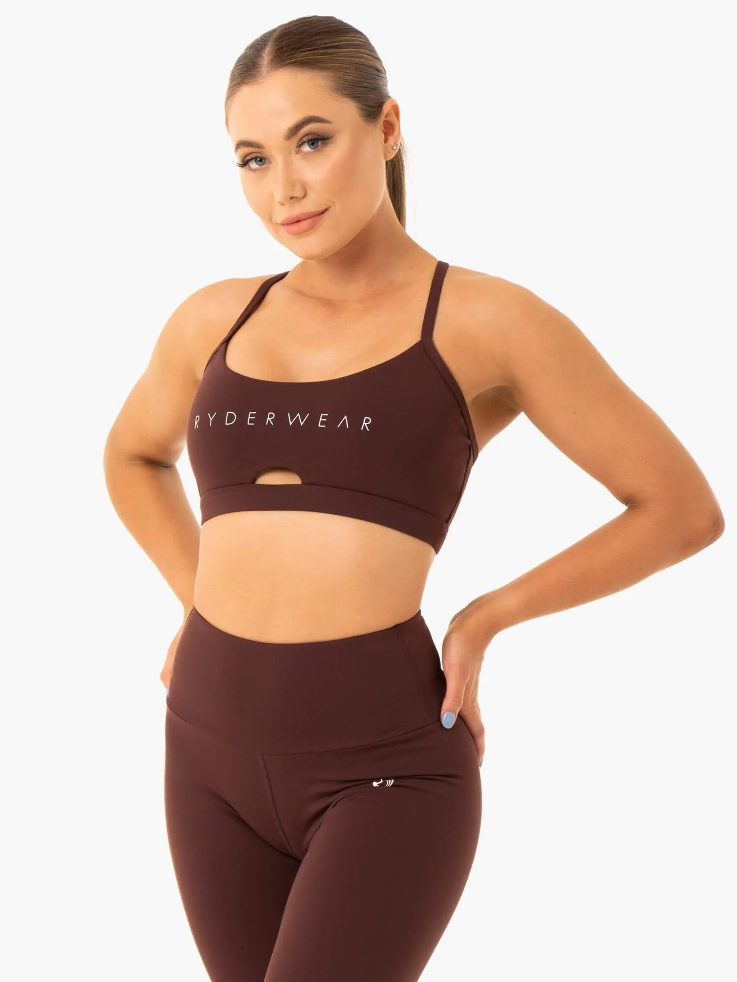 Staples Sports Bra - Chocolate sold by Ryderwear product image thumbnail 4