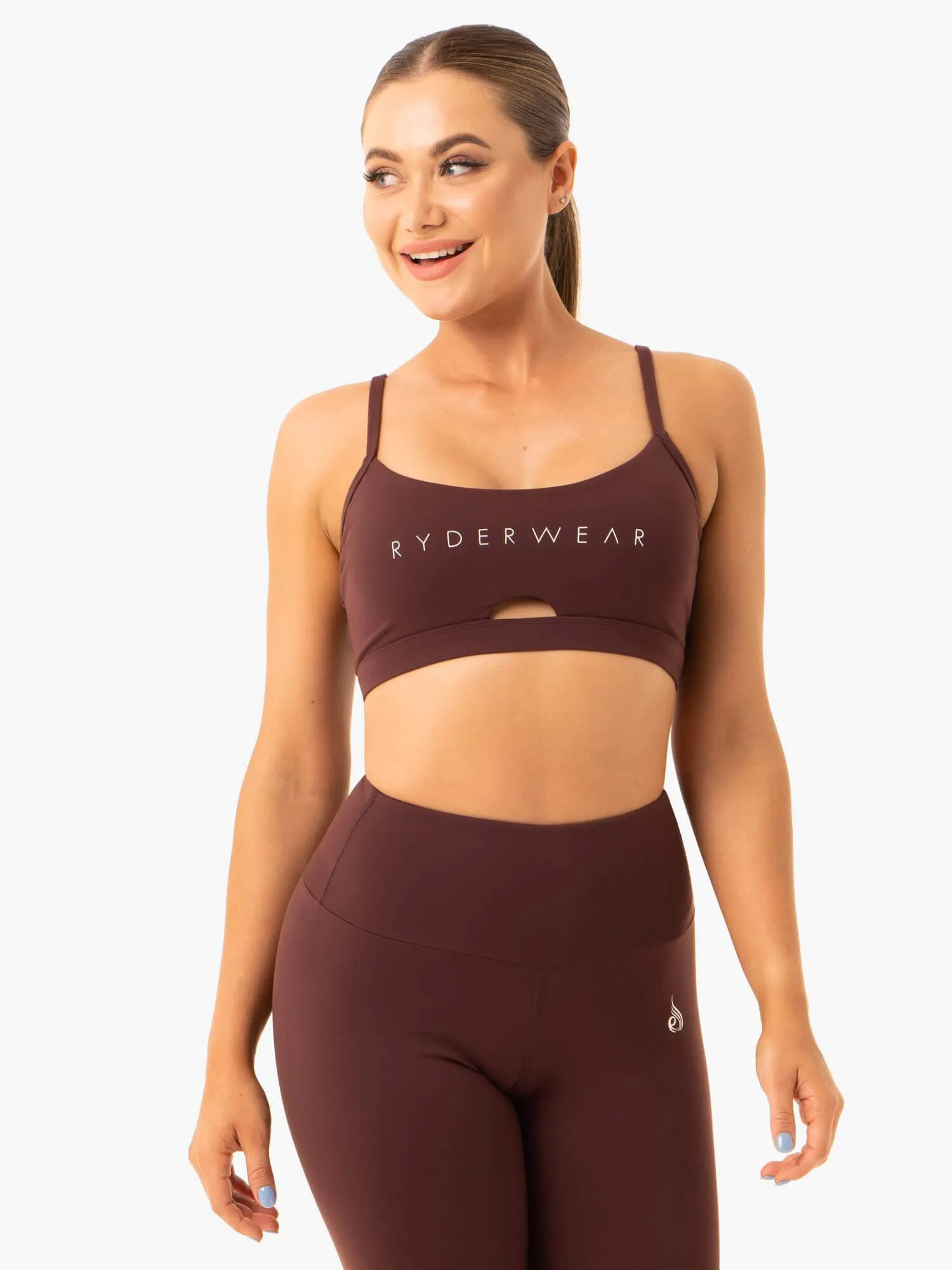 Staples Sports Bra - Chocolate sold by Ryderwear