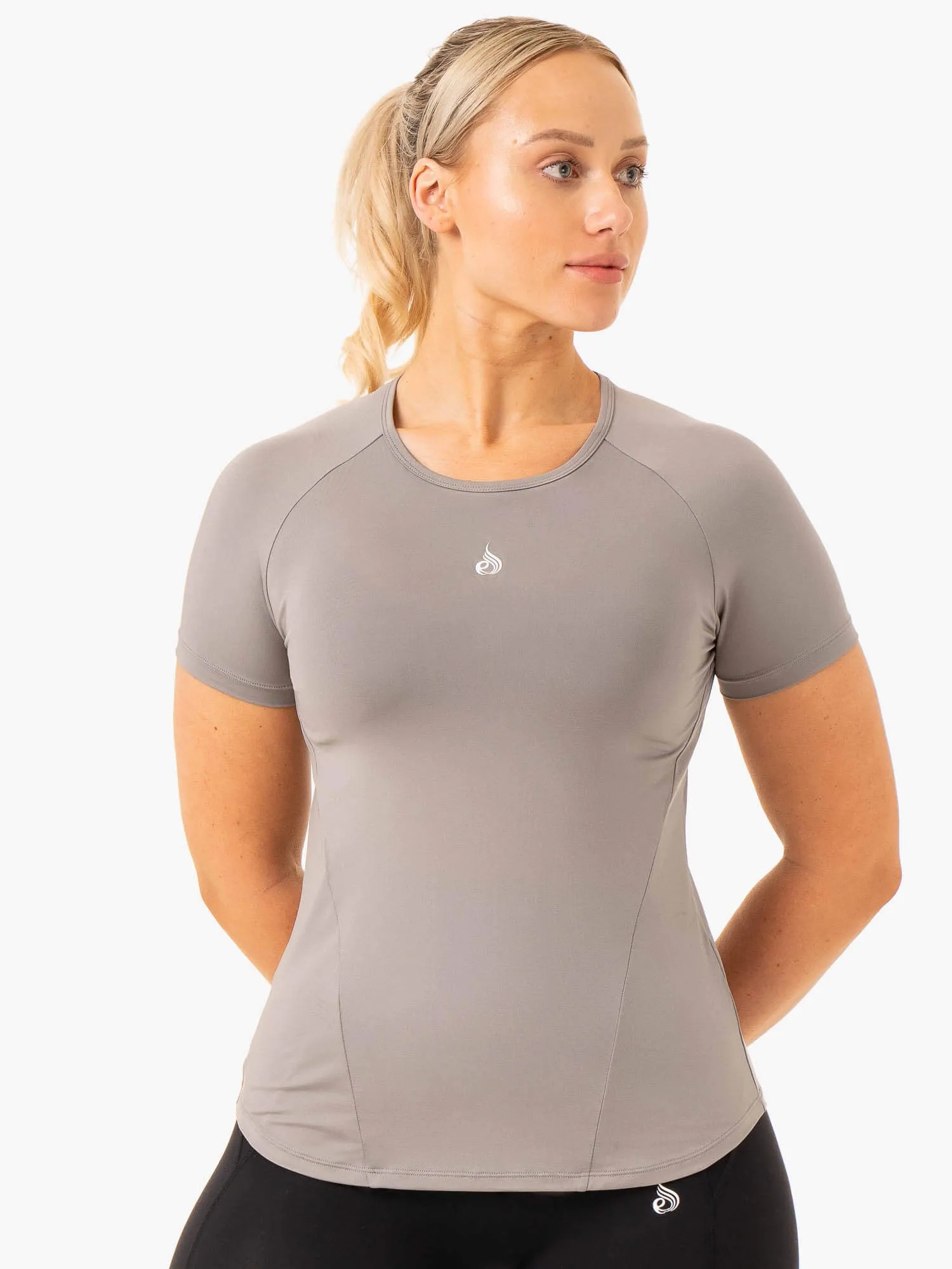 Level Up Training T-Shirt - Steel Grey sold by Ryderwear