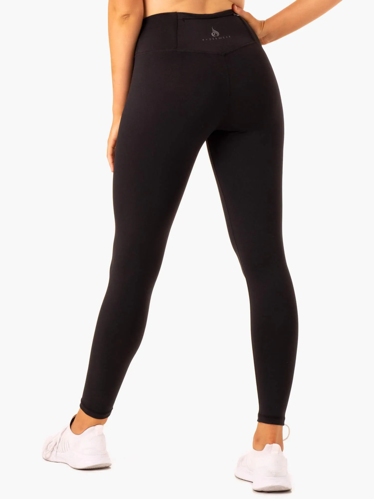 Movement High Waisted Pocket Leggings - Black sold by Ryderwear product image thumbnail 2