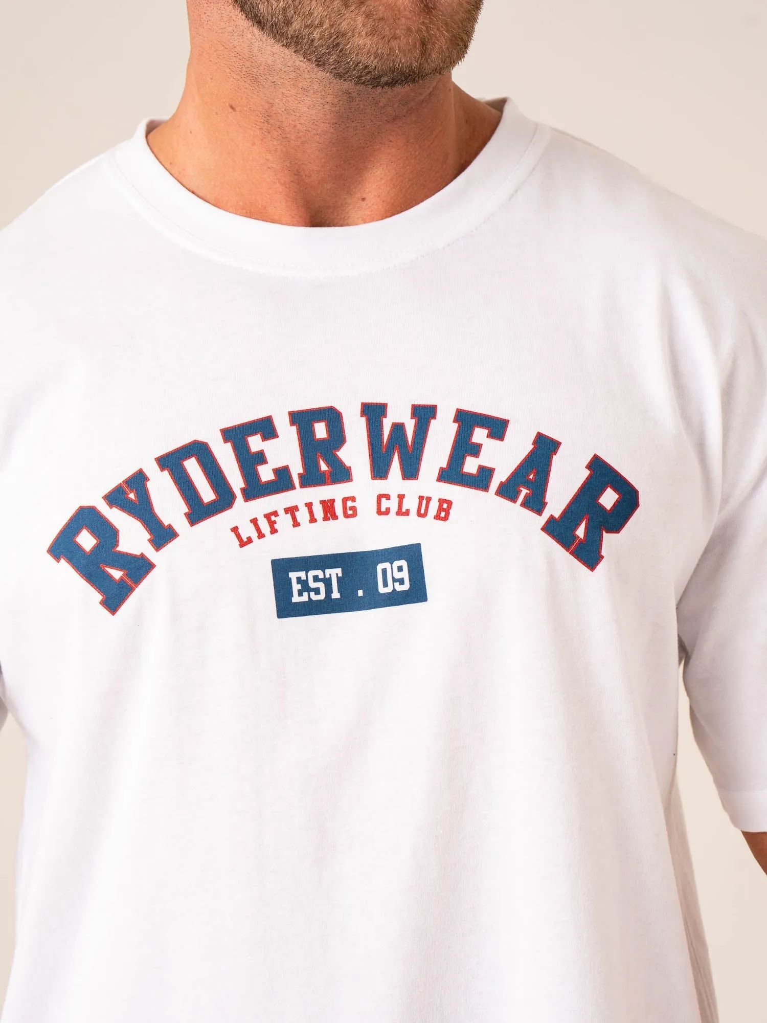 Varsity Oversized T-Shirt - White sold by Ryderwear product image thumbnail 2