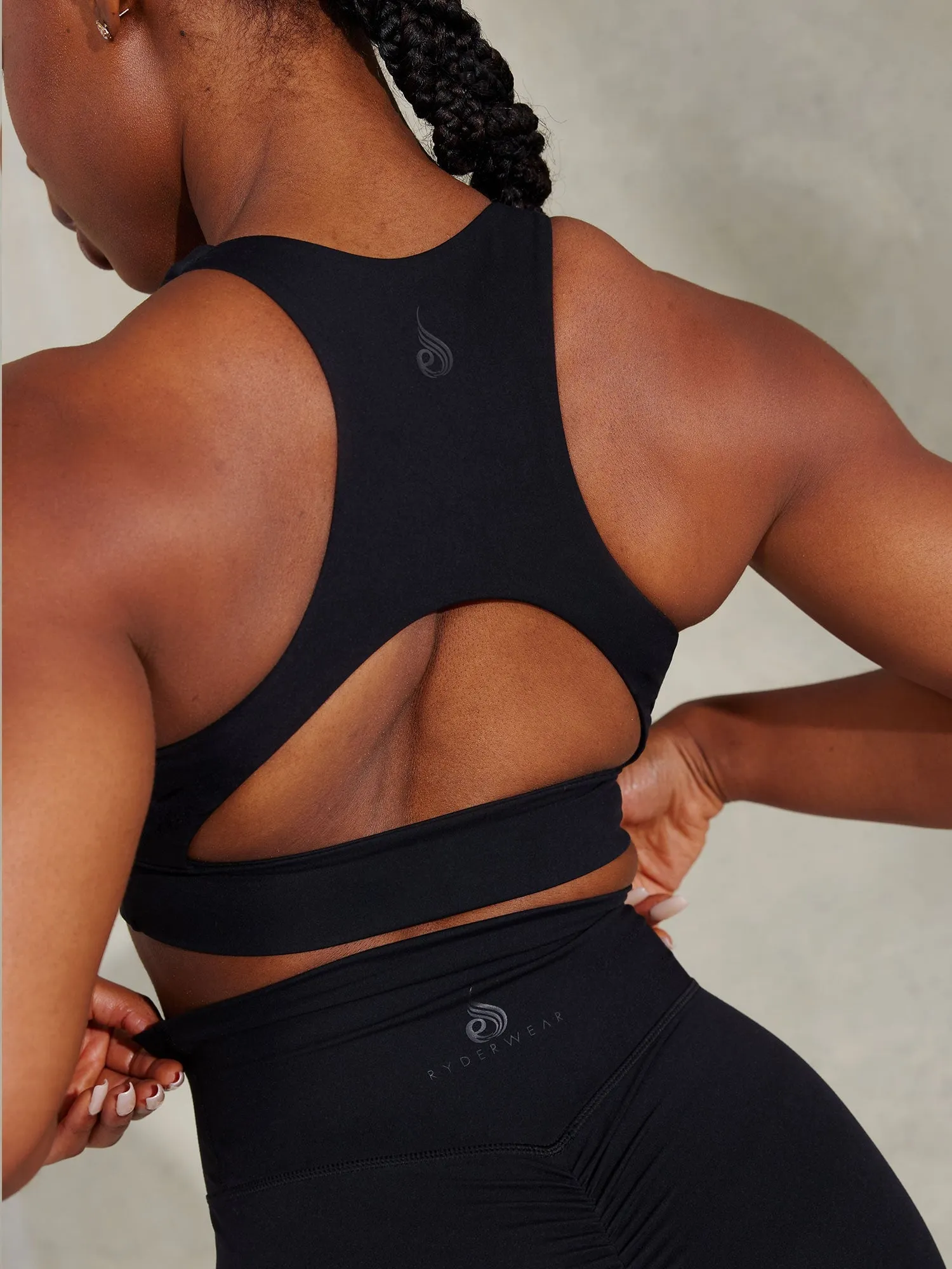 NKD Embody Sports Bra - Black sold by Ryderwear