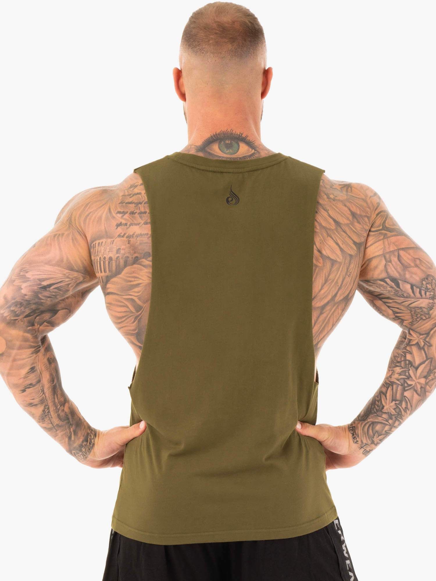 Active Cotton Baller Tank - Khaki sold by Ryderwear product image thumbnail 2