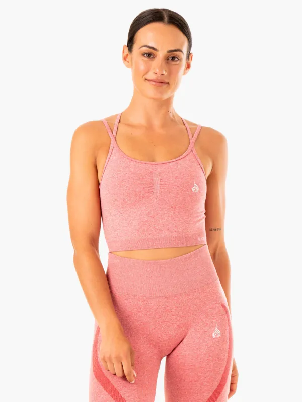 Sculpt Seamless Tank - Pink Marl sold by Ryderwear