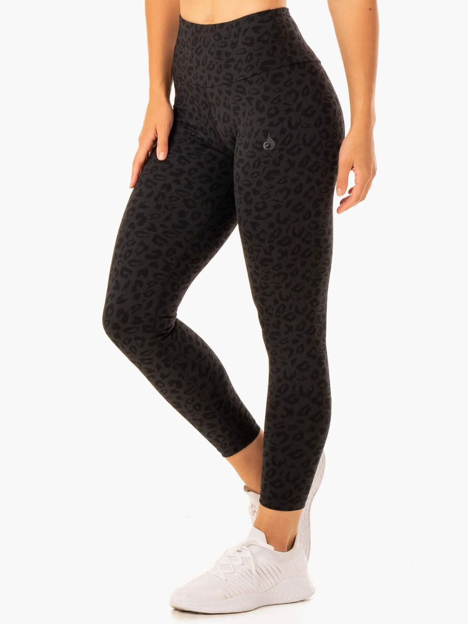 Adapt High Waisted Scrunch Leggings - Black Leopard sold by Ryderwear product image thumbnail 3