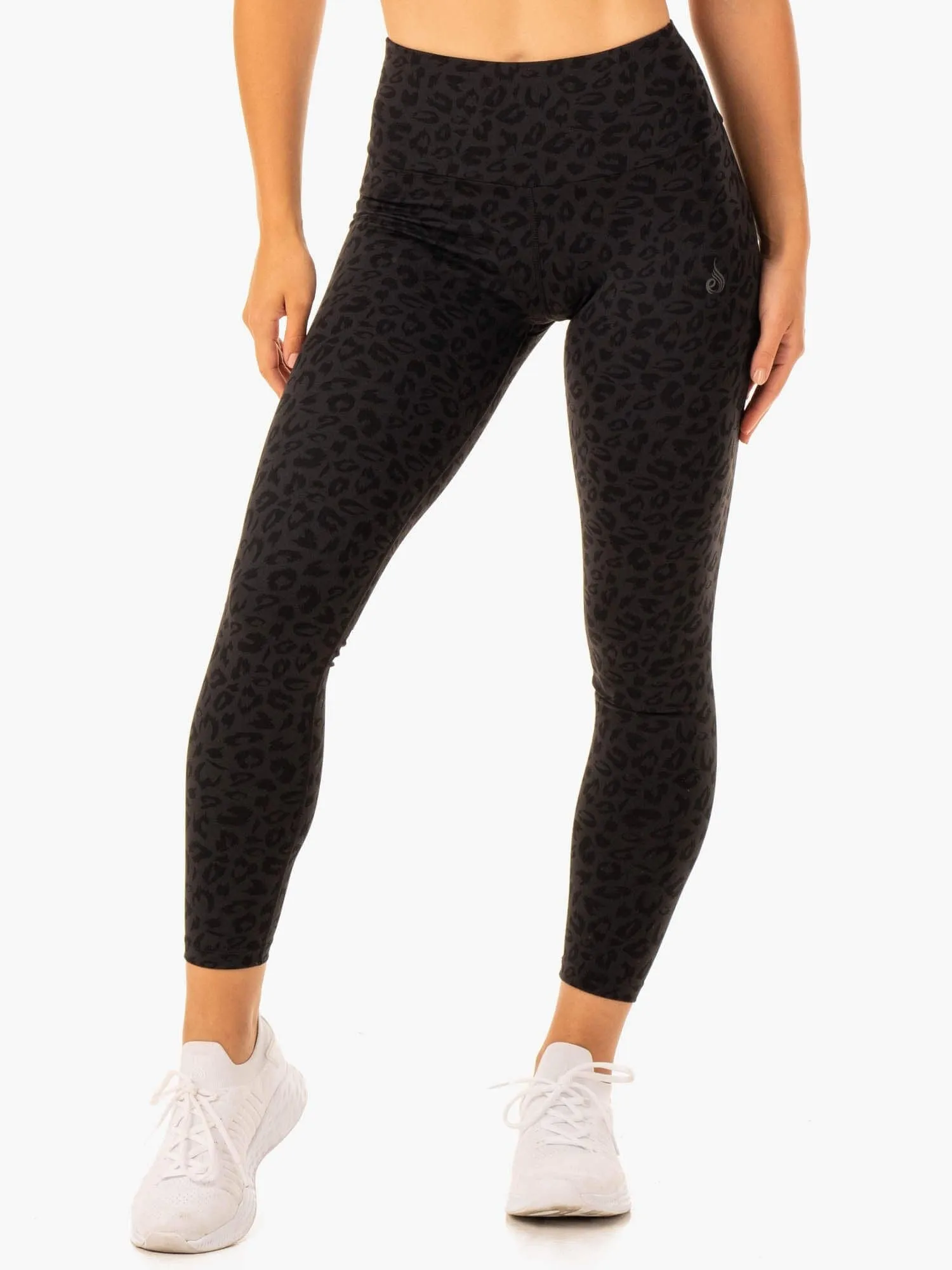Adapt High Waisted Scrunch Leggings - Black Leopard sold by Ryderwear product image thumbnail 2