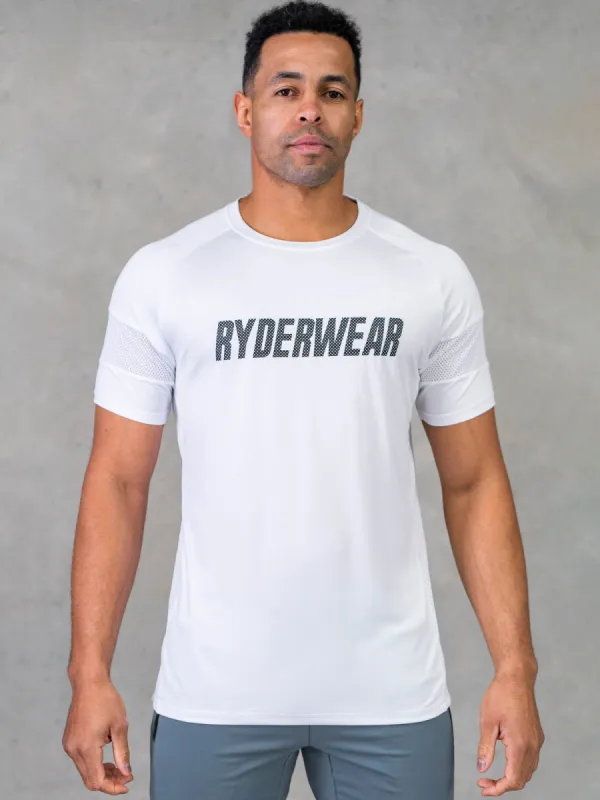 Flex Mesh T-Shirt - White sold by Ryderwear