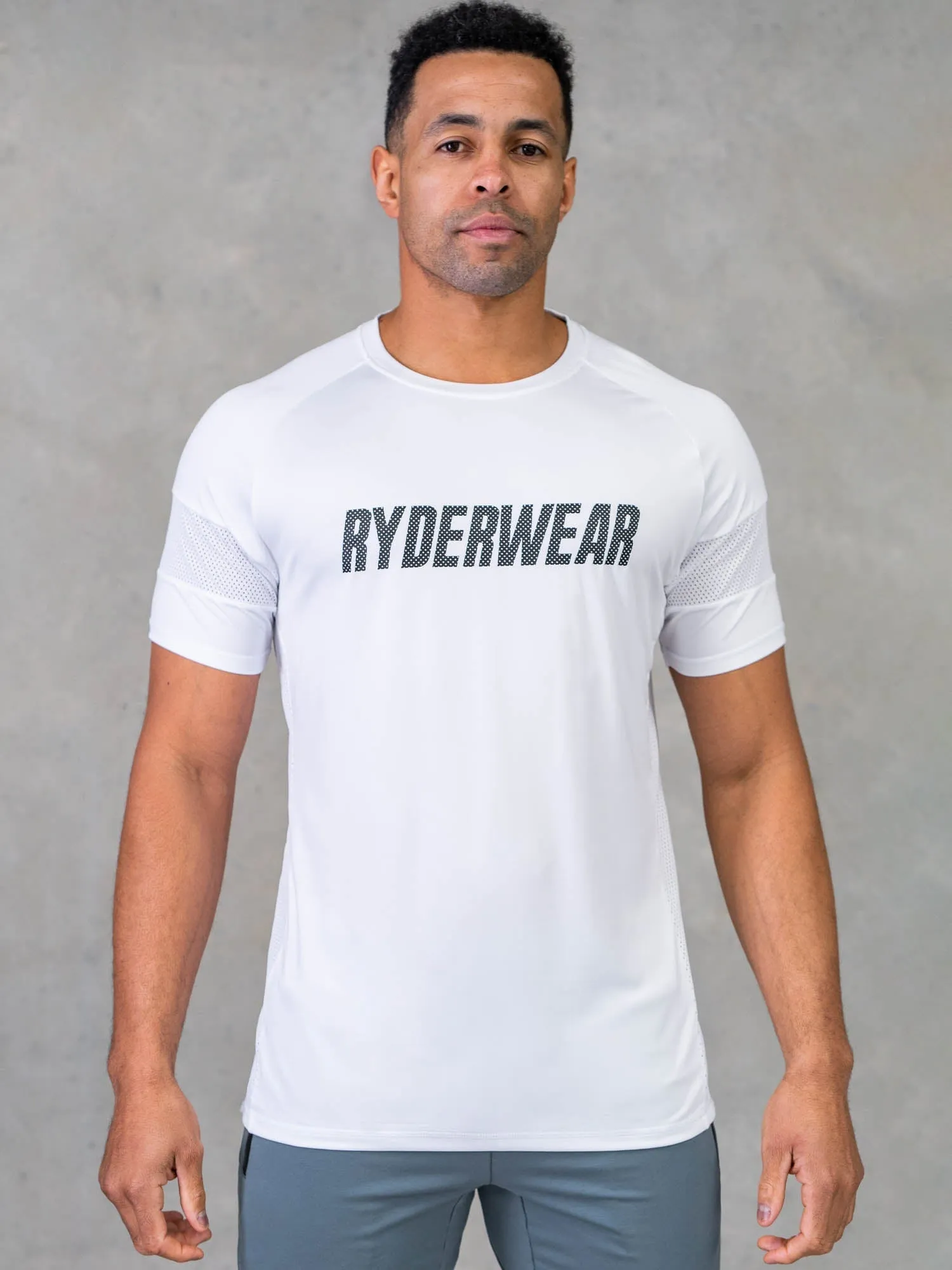Flex Mesh T-Shirt - White sold by Ryderwear