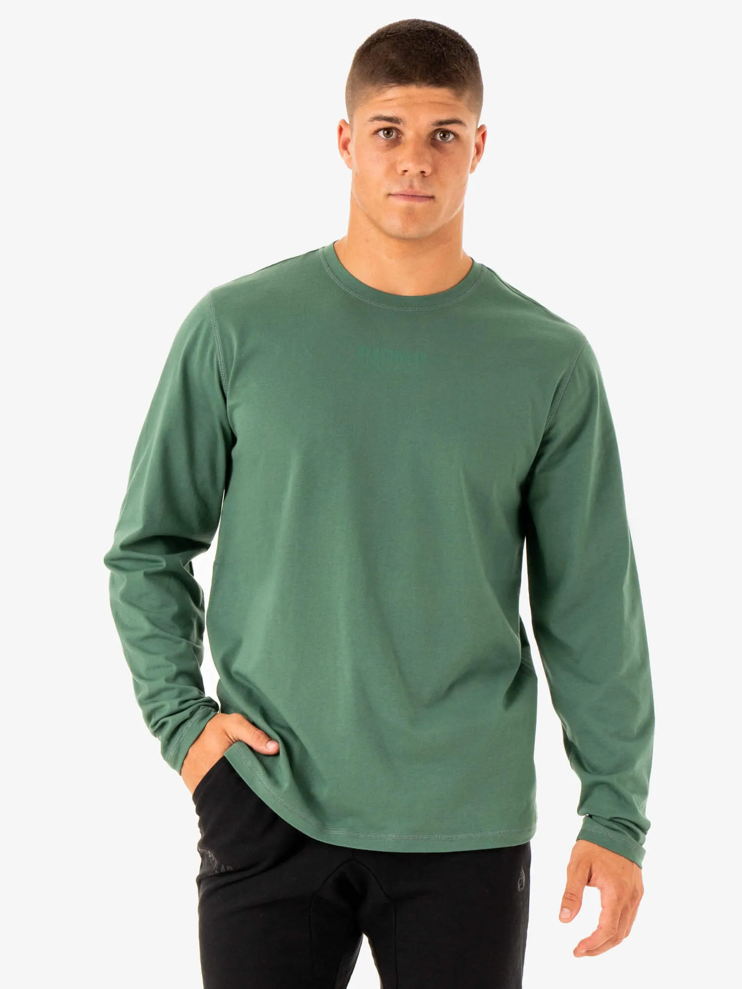 Limitless Long Sleeve T-Shirt - Forest Green sold by Ryderwear