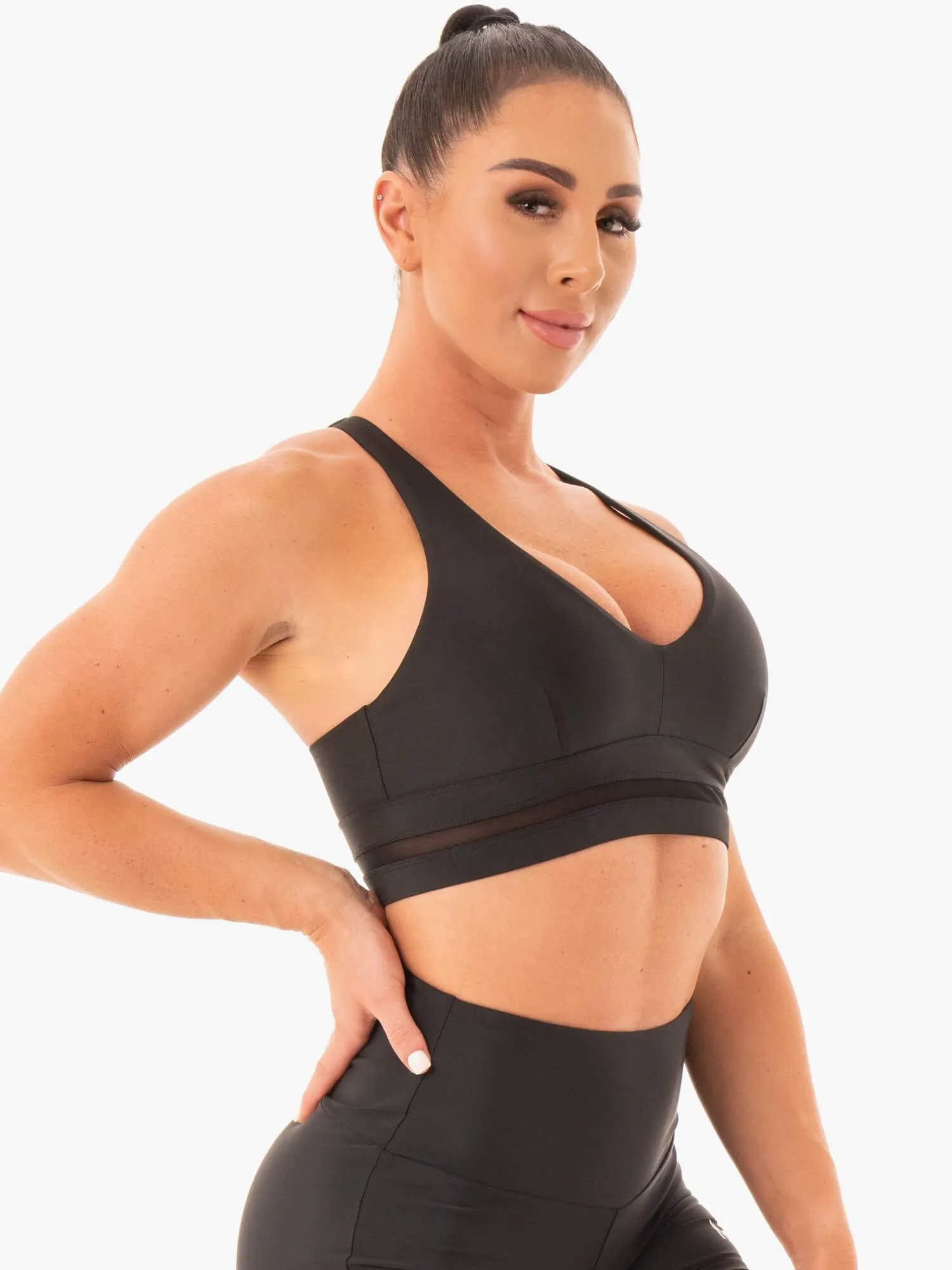 NEM X RW Sports Bra - Black sold by Ryderwear product image thumbnail 5