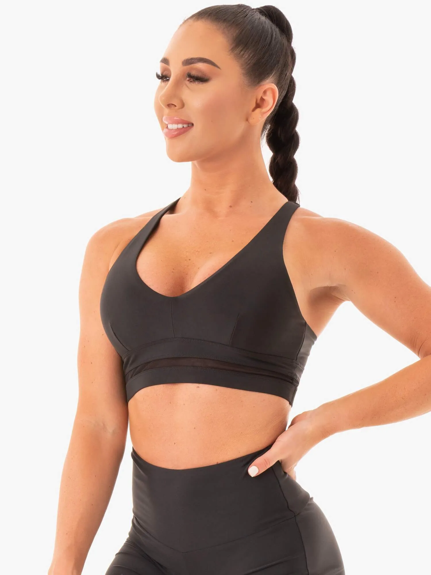 NEM X RW Sports Bra - Black sold by Ryderwear product image thumbnail 3