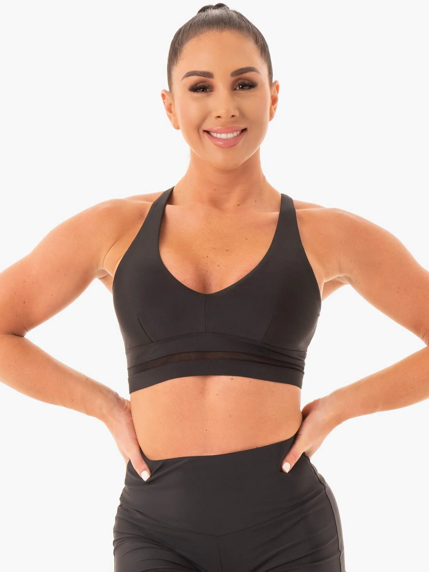 NEM X RW Sports Bra - Black sold by Ryderwear product image thumbnail 4