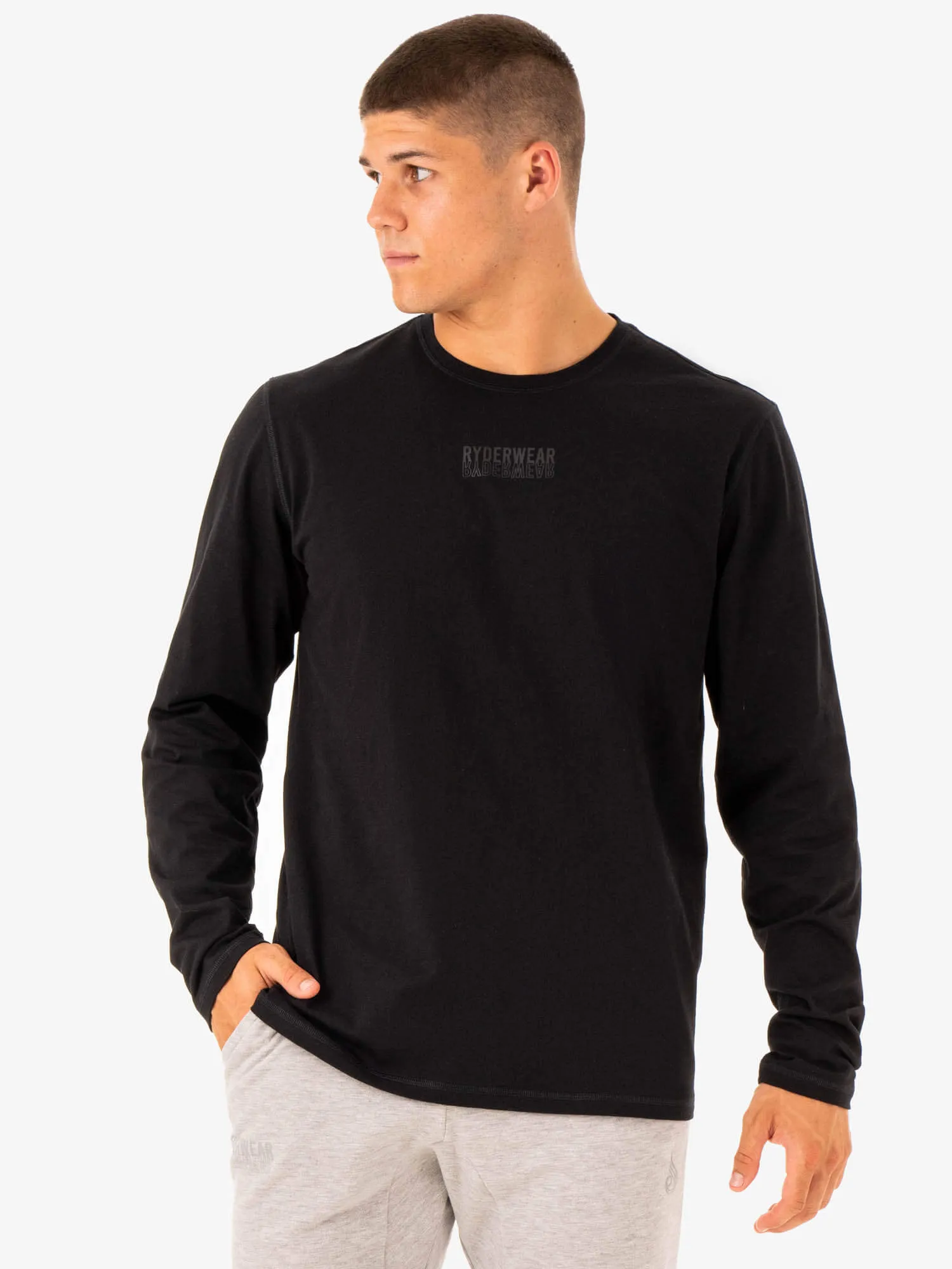 Limitless Long Sleeve T-Shirt - Black sold by Ryderwear