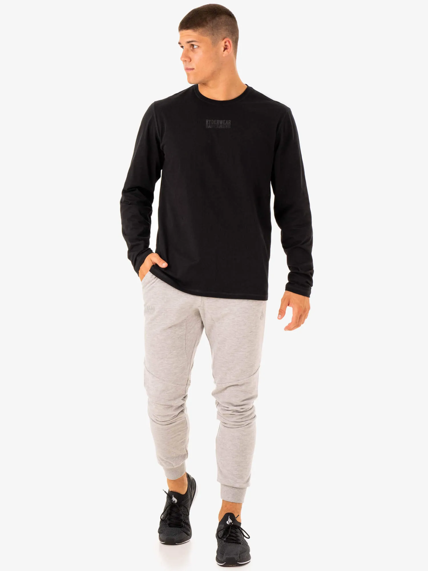 Limitless Long Sleeve T-Shirt - Black sold by Ryderwear product image thumbnail 5