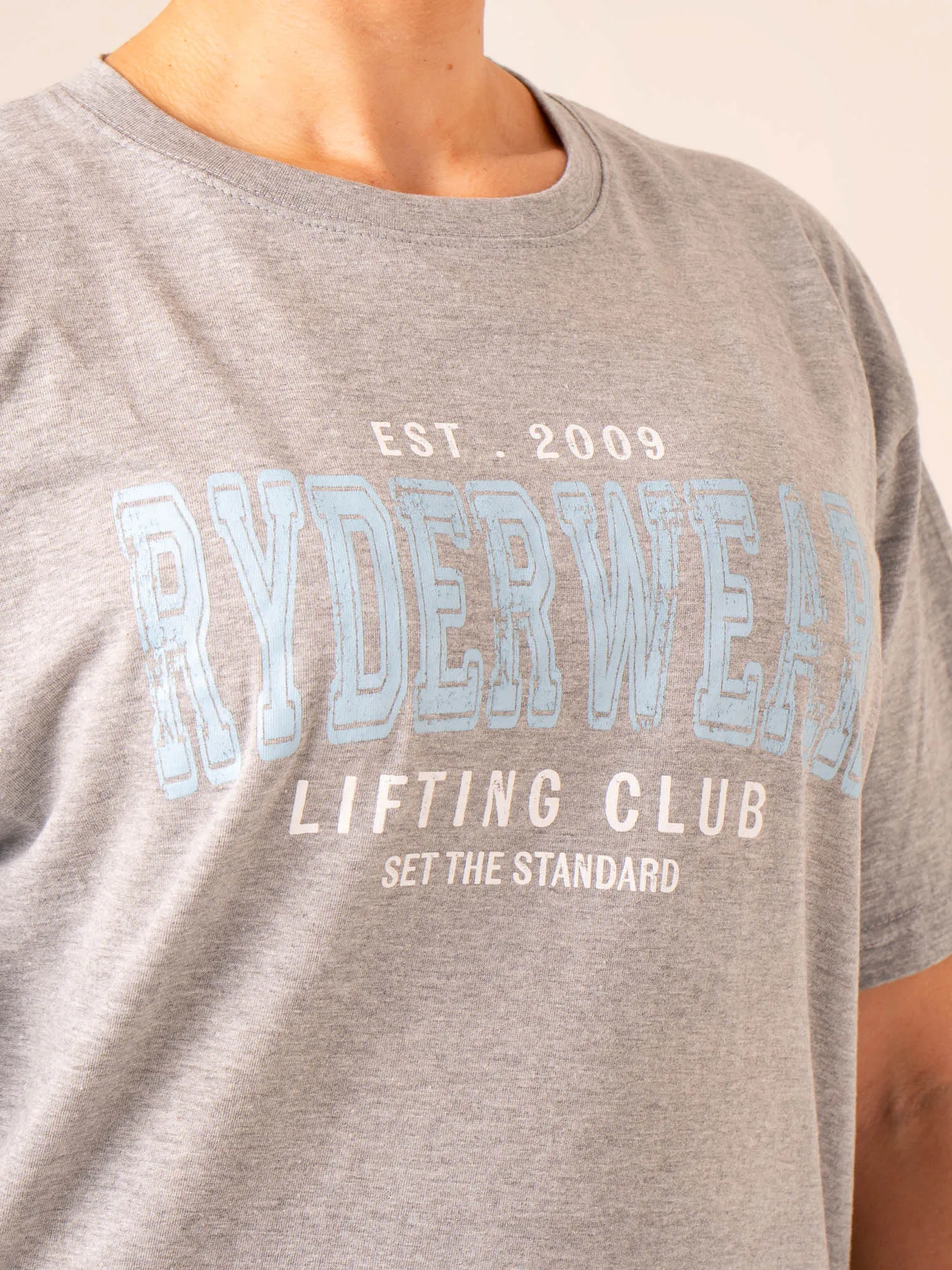 Grit Oversized T-Shirt - Grey Marl sold by Ryderwear product image thumbnail 2