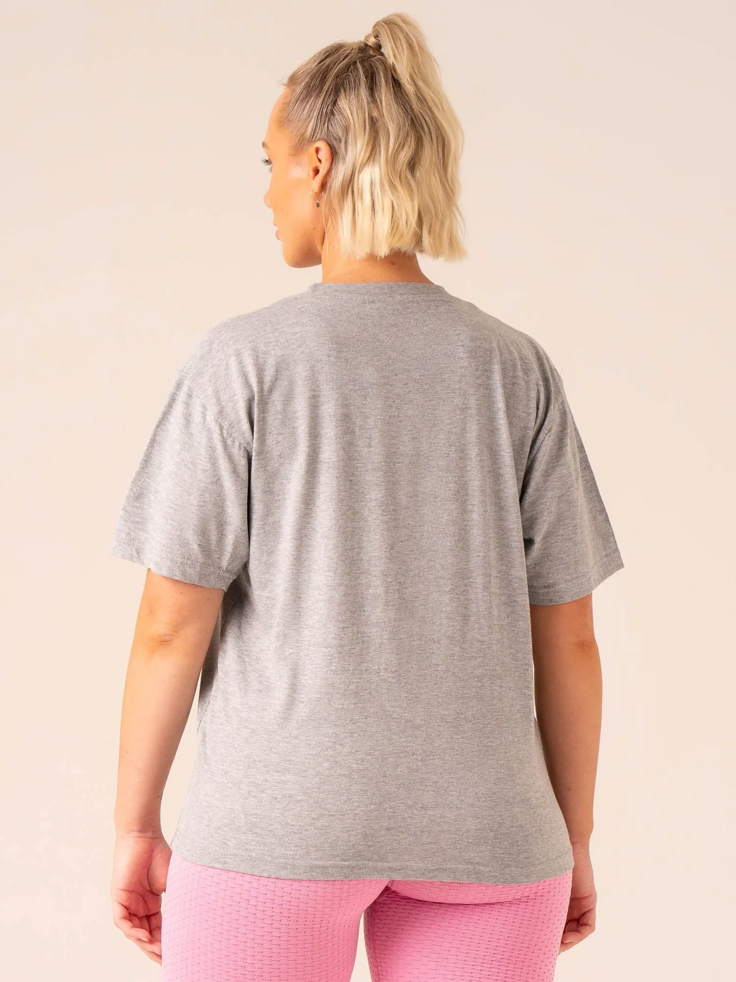 Grit Oversized T-Shirt - Grey Marl sold by Ryderwear product image thumbnail 3