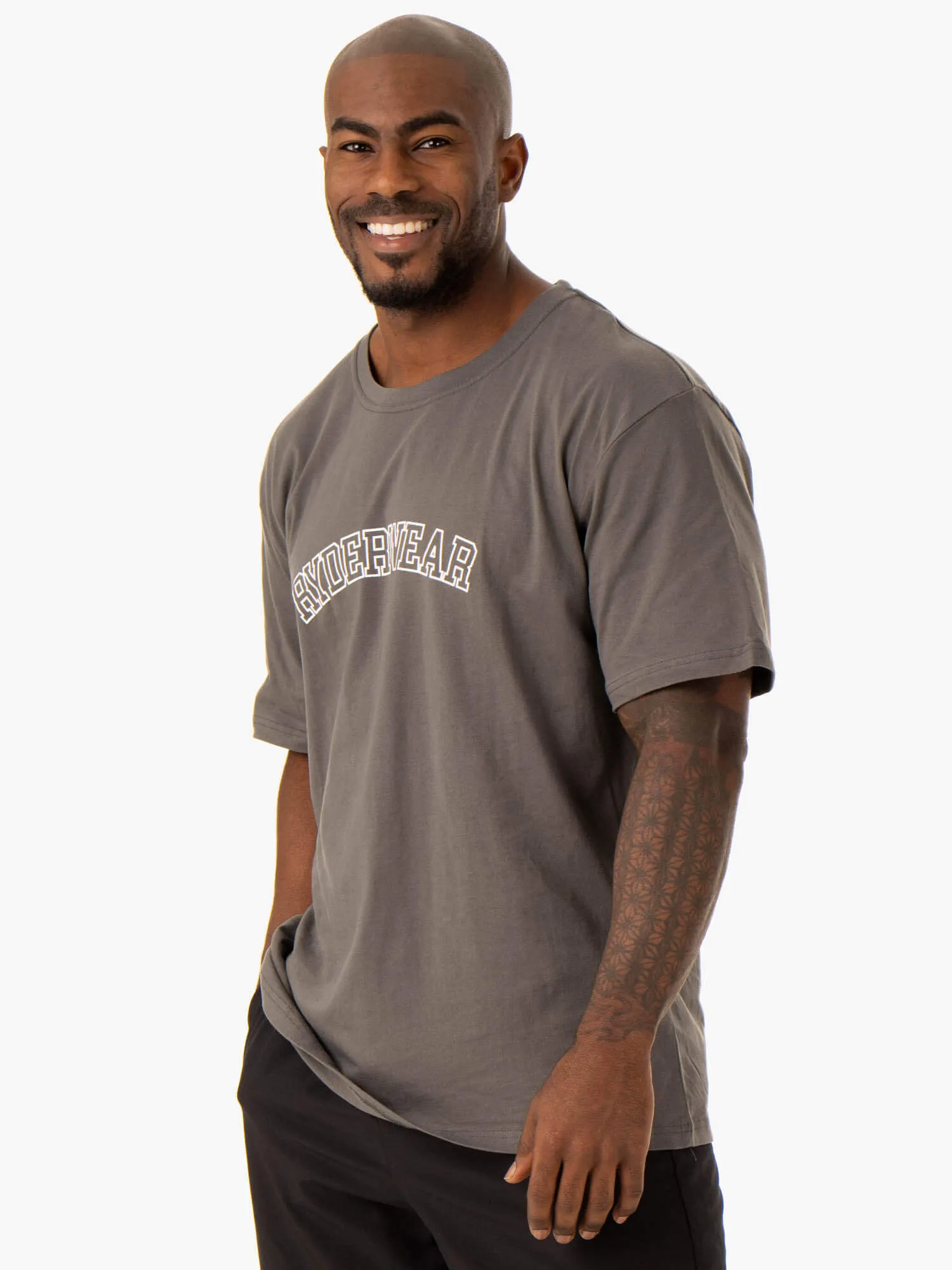 Oversized T-Shirt - Charcoal sold by Ryderwear product image thumbnail 2