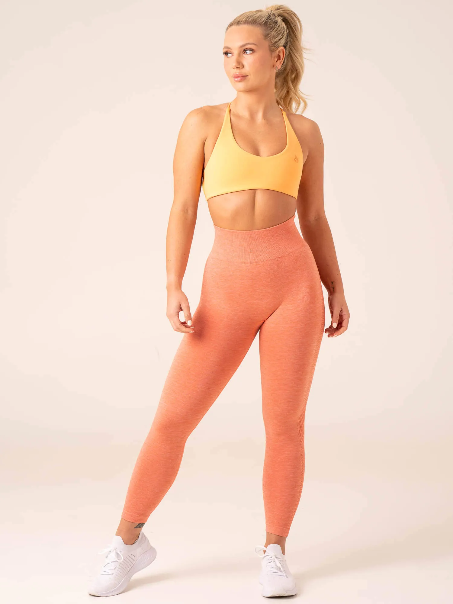 Evolve Seamless Leggings - Orange Marl sold by Ryderwear product image thumbnail 5