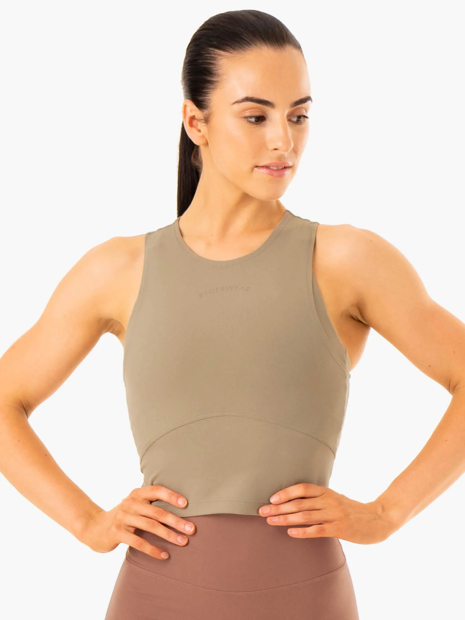 NKD Refine Tank - Khaki sold by Ryderwear