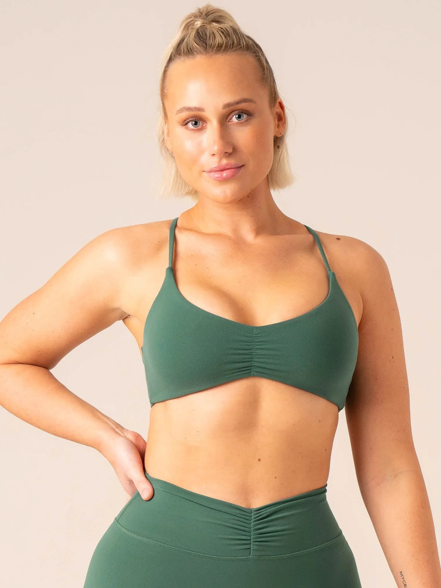 Tempo Sports Bra - College Green sold by Ryderwear product image thumbnail 3